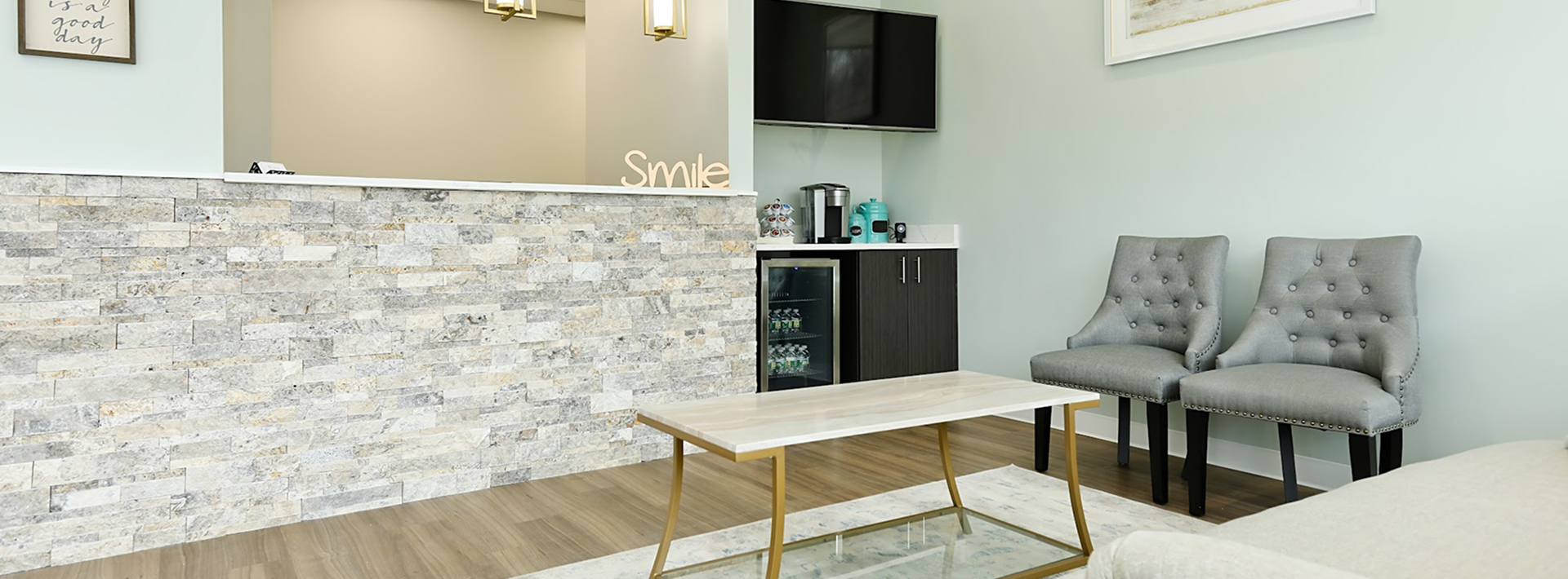 Advanced Dental of Monroe reception area